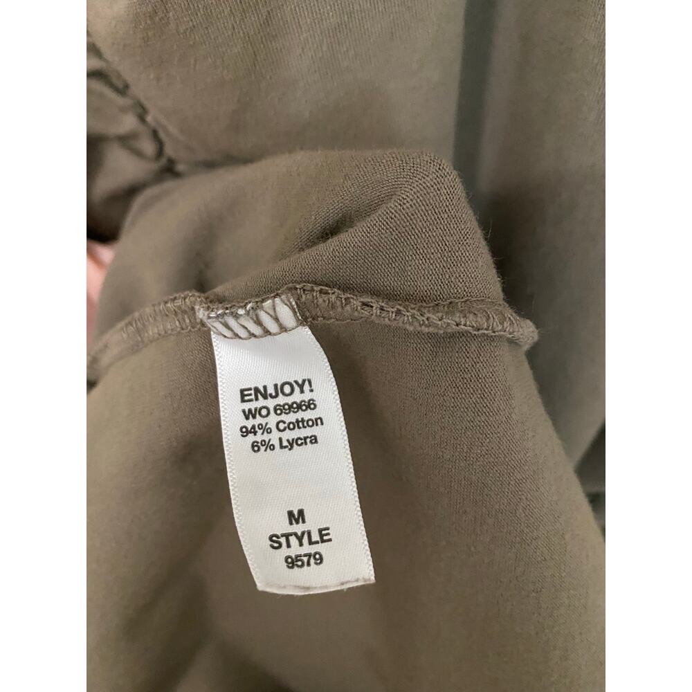 Michael Stars Racerback Midi Dress Medium Olive Green Jersey Tank Dress Neutral - Picture 8 of 10